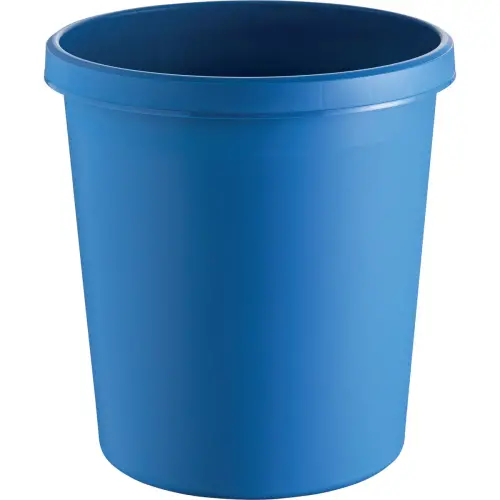 Corbeille à papier 18 L bleu - HELIT