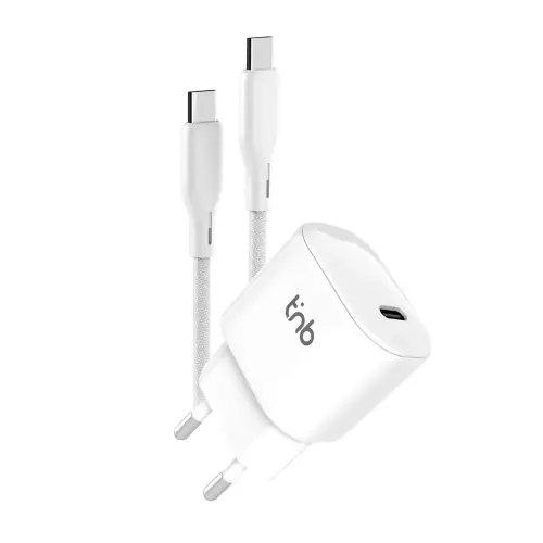 Chargeur USB-C - 30W - Blanc - T'nB 