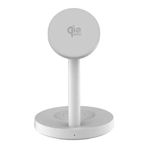 Chargeur &agrave; induction - 3 en 1 - 25W - Blanc - T'nB 