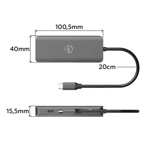 Hub USB-C - 8 en 1 - Mobility Lab