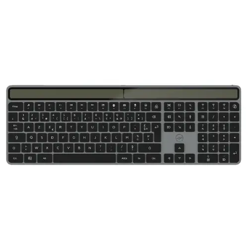 Clavier solaire - Sans fil - Azerty - Noir - Mobility Lab