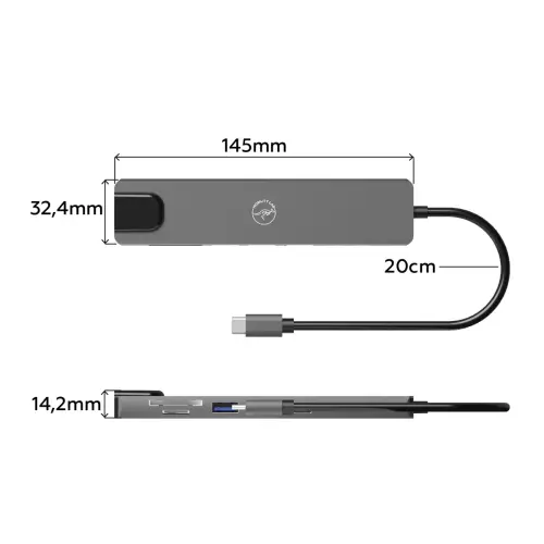 Hub USB-C - 8 en 1 - Mobility Lab