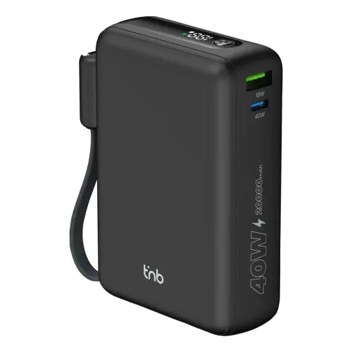 Batterie externe - Câble USB-C - 40W - T'nb