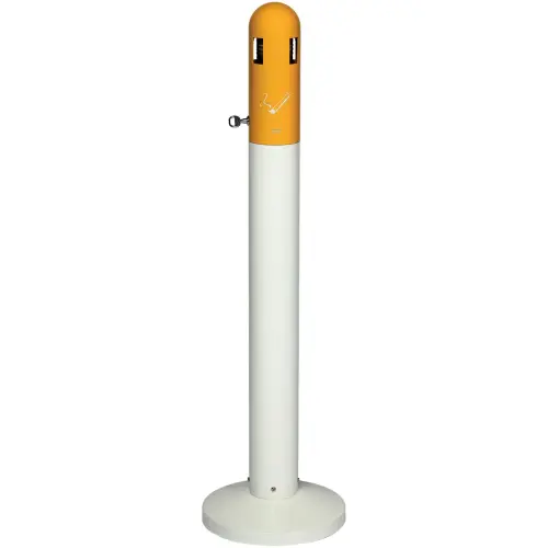 Cendrier sur pied - 3L - Blanc - Prrobbax