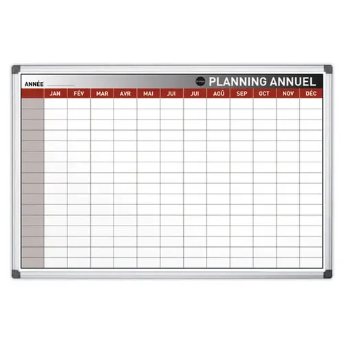 Planning annuel magn&eacute;tique s&eacute;rigraphi&eacute; - Bi-Office 