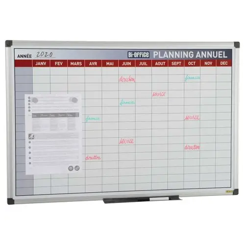 Planning annuel magn&eacute;tique s&eacute;rigraphi&eacute; - Bi-Office 