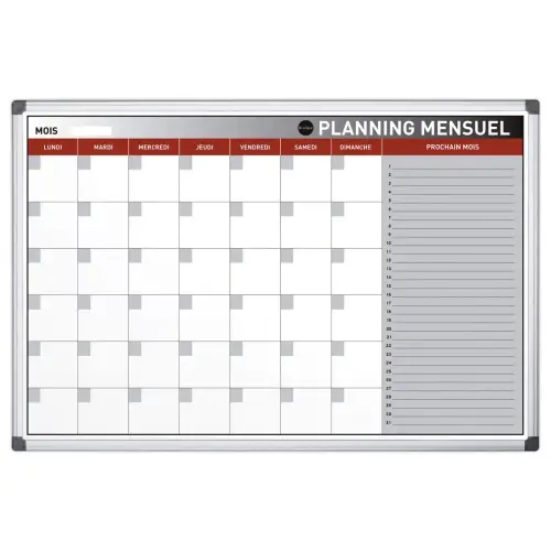 Planning magnétique mensuel - BI-OFFICE