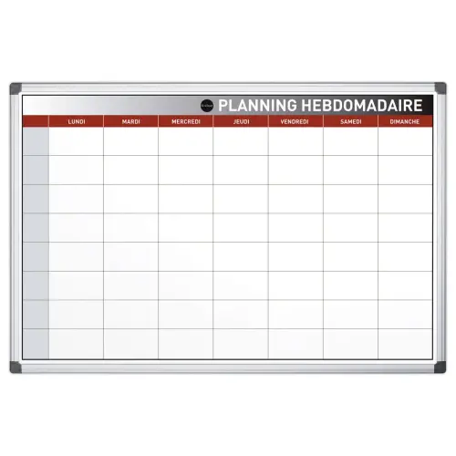 Planning magn&eacute;tique hebdomadaire - Bi-Office 