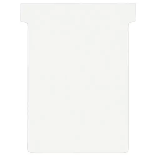 100 Fiches T pour planning - Taille 3 - Blanc - Nobo