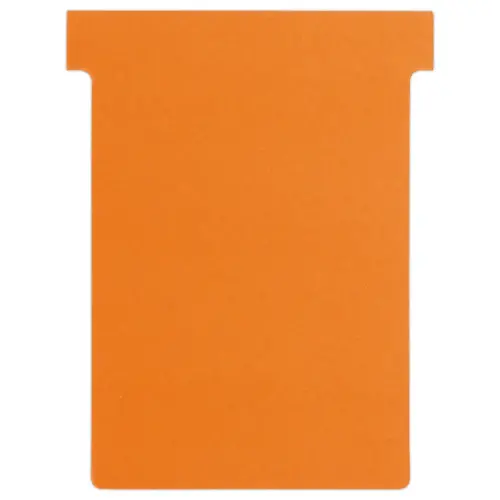100 Fiches T pour planning - Taille 3 - Orange - Nobo 