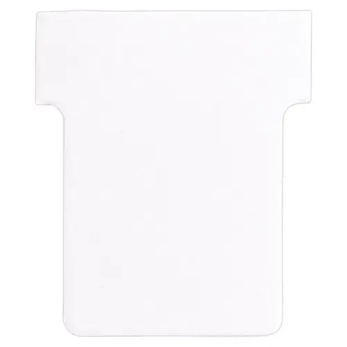 100 Fiches T pour planning - Taille 1,5 - Blanc - Nobo 