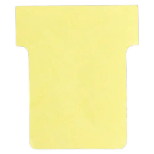 100 Fiches T pour planning - Taille 1,5 - Jaune - Nobo