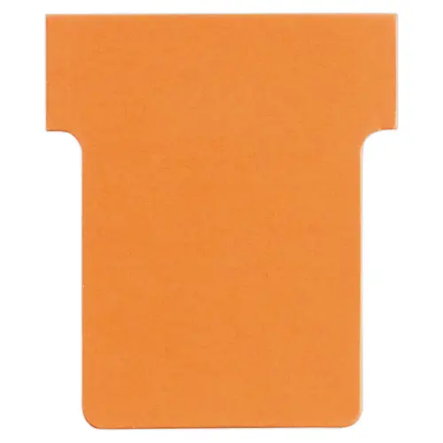 100 Fiches T pour planning - Taille 1,5 - Orange - Nobo