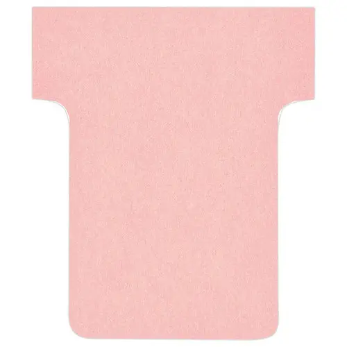 100 Fiches T pour planning - Taille 1,5 - Rose - Nobo 