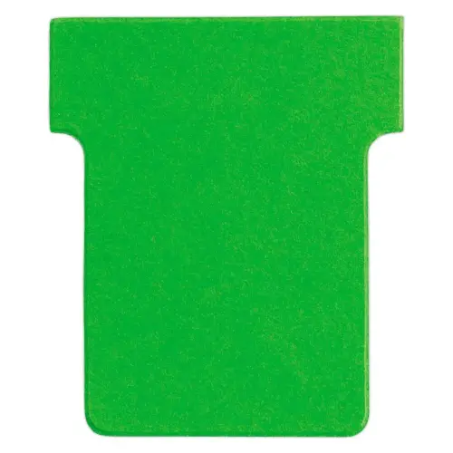 100 Fiches T pour planning - Taille 1,5 - Vert - Nobo 