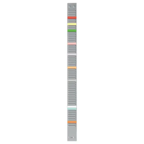 Bande de planning &agrave; fiches T - 54 fentes - Indice 2 - NOBO 