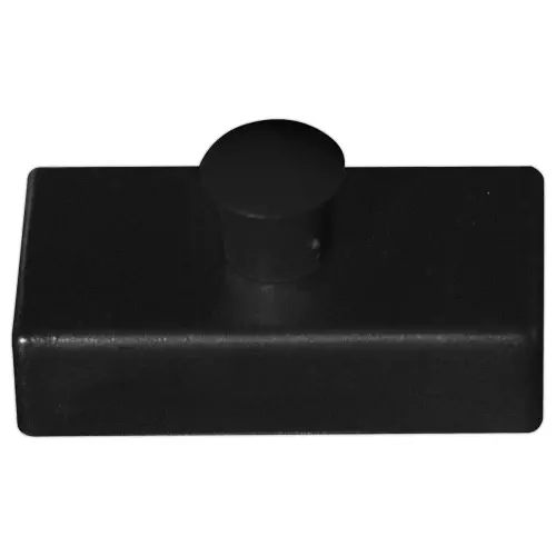 4 Aimants rectangulaires à bouton 2.7 cm - Noir