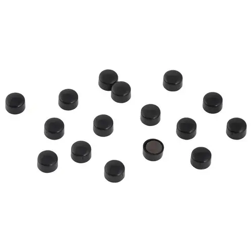16 Aimants ronds - Ø 9 mm - Noir