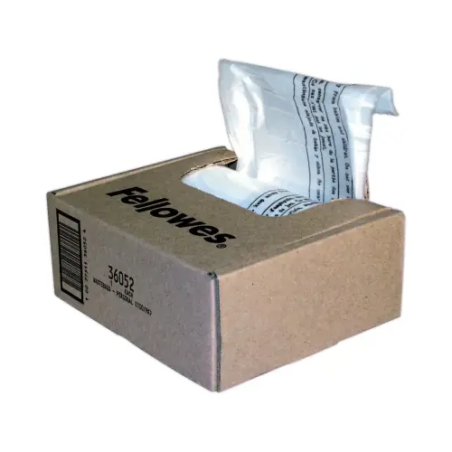 100 Sacs plastique pour destructeurs – 28L – FELLOWES