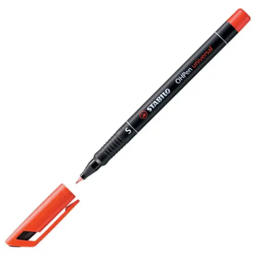 Marqueur OHPen permanent super fin 0,4 - Pointe super fine - Rouge - STABILO