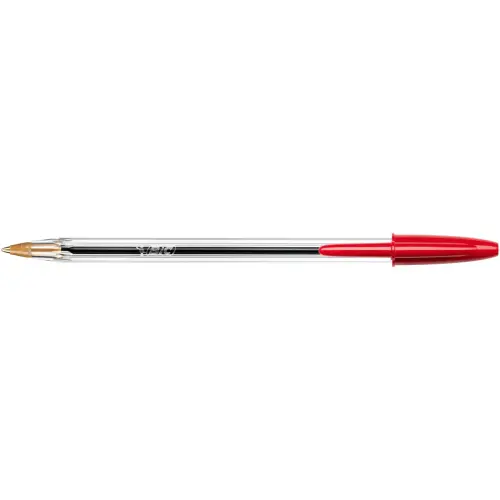 Stylo bille Cristal - &Eacute;criture moyenne - Rouge - BIC 