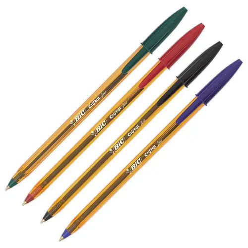 Stylo bille Cristal Fine - Rouge - BIC