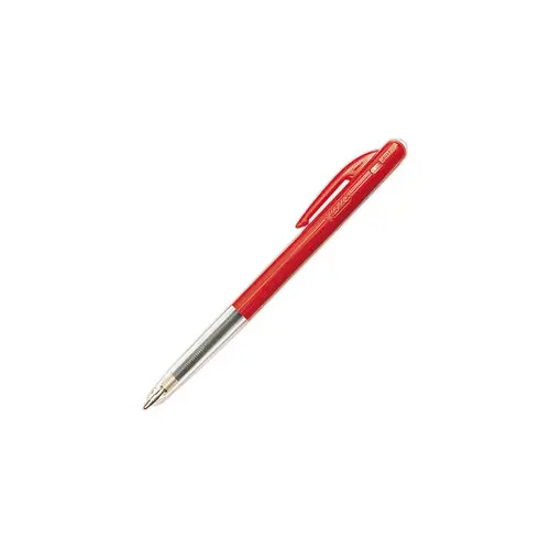 Stylo bille rétractable M10 - Écriture moyenne - Rouge - BIC