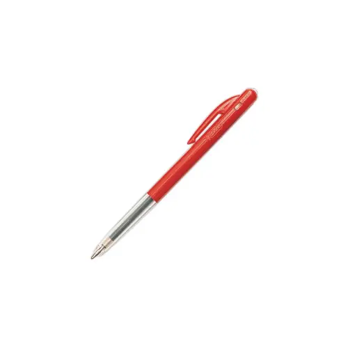 Stylo bille rétractable M10 - Écriture moyenne - Rouge - BIC