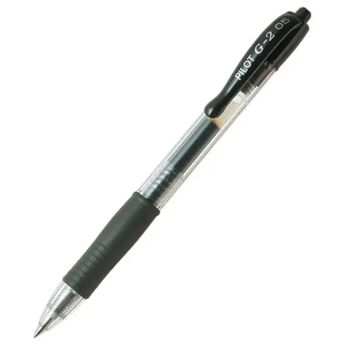 Stylo encre gel rétractable et rechargeable G-2 - Noir - PILOT