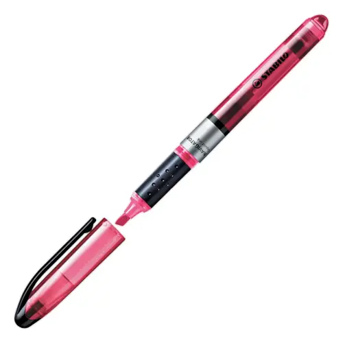 Surligneur NAVIGATOR - Encre liquide - Pointe biseaut&eacute;e - Rose - STABILO 