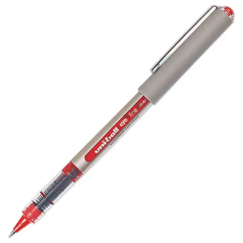 Stylo roller pointe métal eye 150 - Écriture fine - Rouge - UNI-BALL