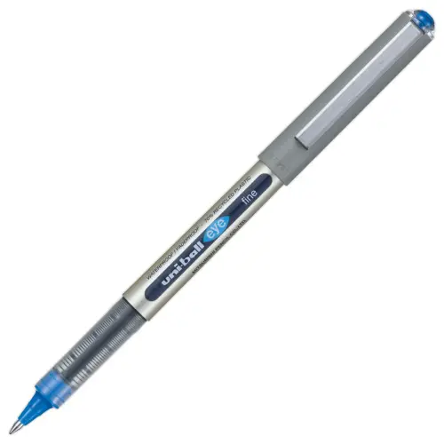 Stylo roller pointe métal Eye 157 - Écriture moyenne - Bleu - UNI-BALL