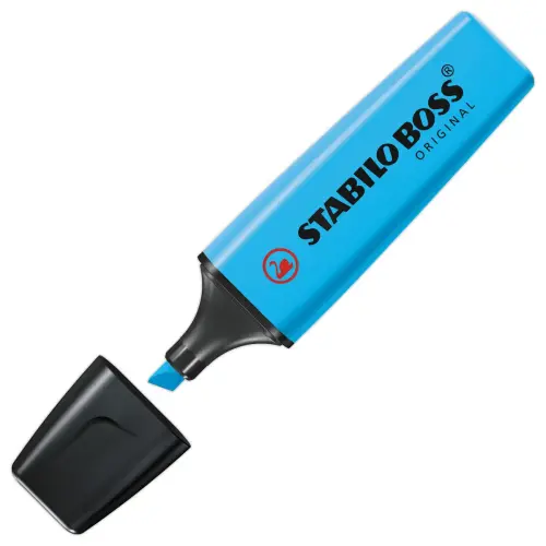 Surligneur BOSS ORIGINAL - Pointe biseautée - Bleu - STABILO