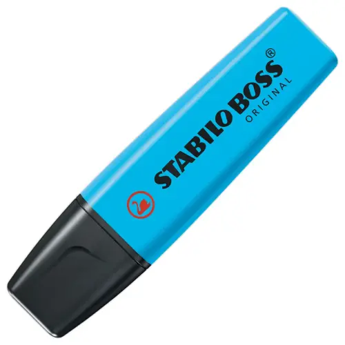 Surligneur BOSS ORIGINAL - Pointe biseautée - Bleu - STABILO