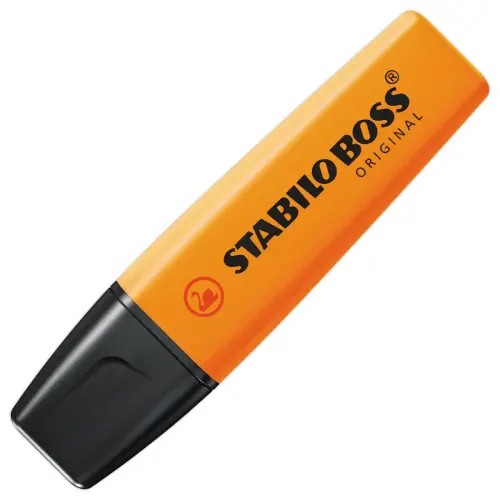 Surligneur BOSS ORIGINAL - Pointe biseaut&eacute;e - Orange - STABILO 