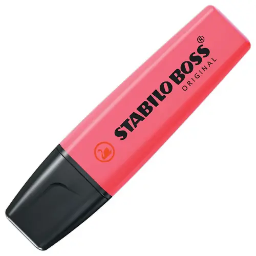 Surligneur BOSS ORIGINAL - Pointe biseautée - Rose - STABILO
