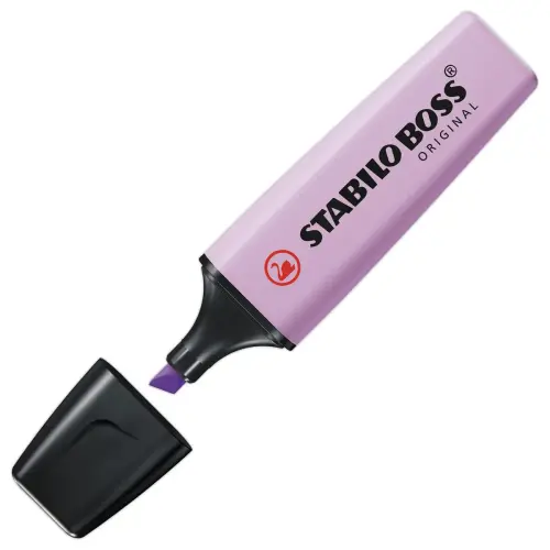Surligneur BOSS ORIGINAL - Pointe biseaut&eacute;e - Brume de lilas - STABILO 