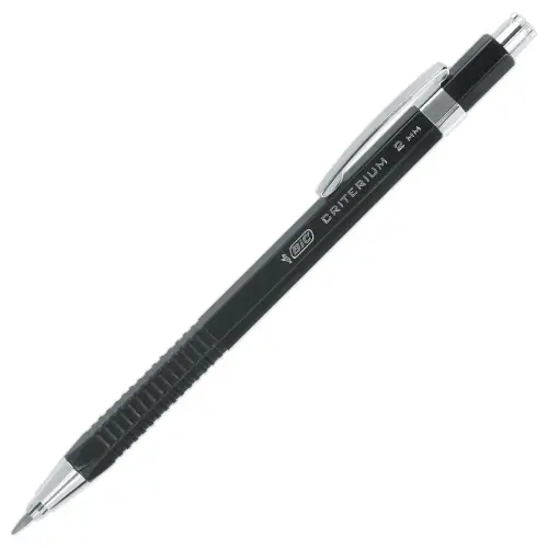 Porte-mine Critérium - Mines HB 2 mm - Rechargeable - BIC