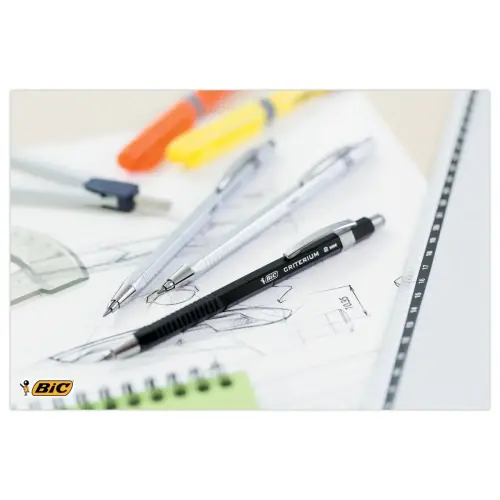 Porte-mine Critérium - Mines HB 2 mm - Rechargeable - BIC