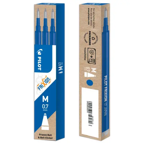 3 Recharges pour stylo Frixion Ball et Clicker - Bleu - PILOT