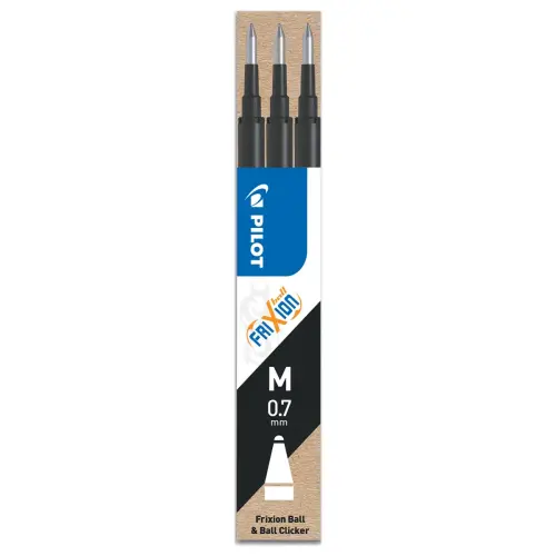 3 Recharges stylo Frixion Ball / Frixion Clicker - Noir - PILOT