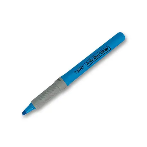 Surligneur &agrave; grip Brite Liner -  bleu - BIC 