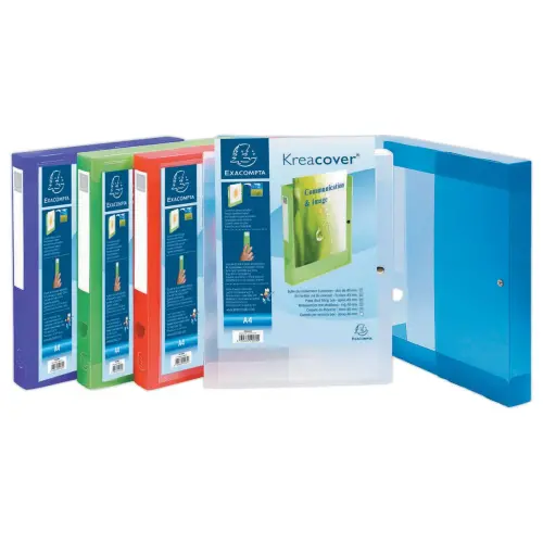 5 Boîte de classement personnalisable Chromaline Kreacover - EXACOMPTA