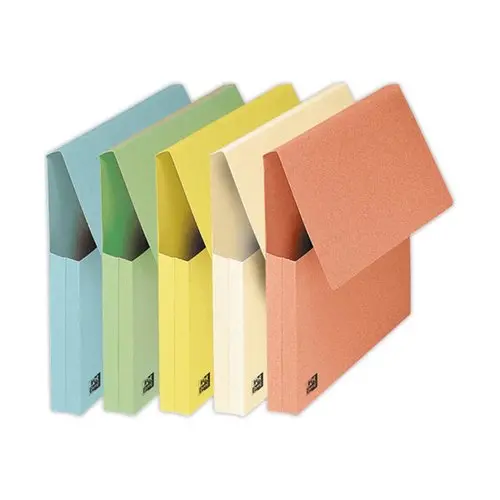10 Chemises pochettes colorées épaisses Fast - Couleurs pastel