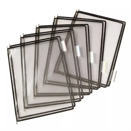 10 Poches à pivots TARIFOLD A4 - noir
