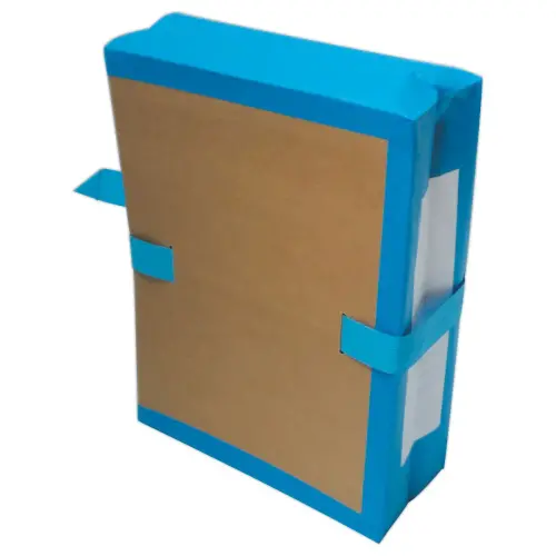 Pochette archive à soufflet - Dos 10 cm - Bleu - SOCARPA