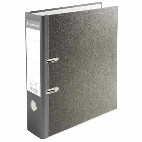 Classeur &agrave; levier dos 7 cm - Gris marbr&eacute; - EXACOMPTA 