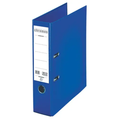 Classeur à levier Chromos - Dos 8 cm - Bleu foncé - ESSELTE