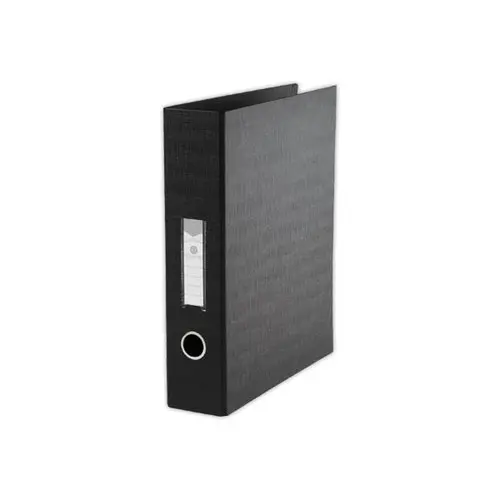 Classeur en PVC noir anneaux en D - Dos 8cm - Anneaux Ø50mm - FIDUCIAL