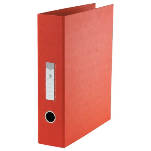 Classeur en PVC rouge anneaux en D - Dos 8cm - Anneaux Ø50mm - FIDUCIAL